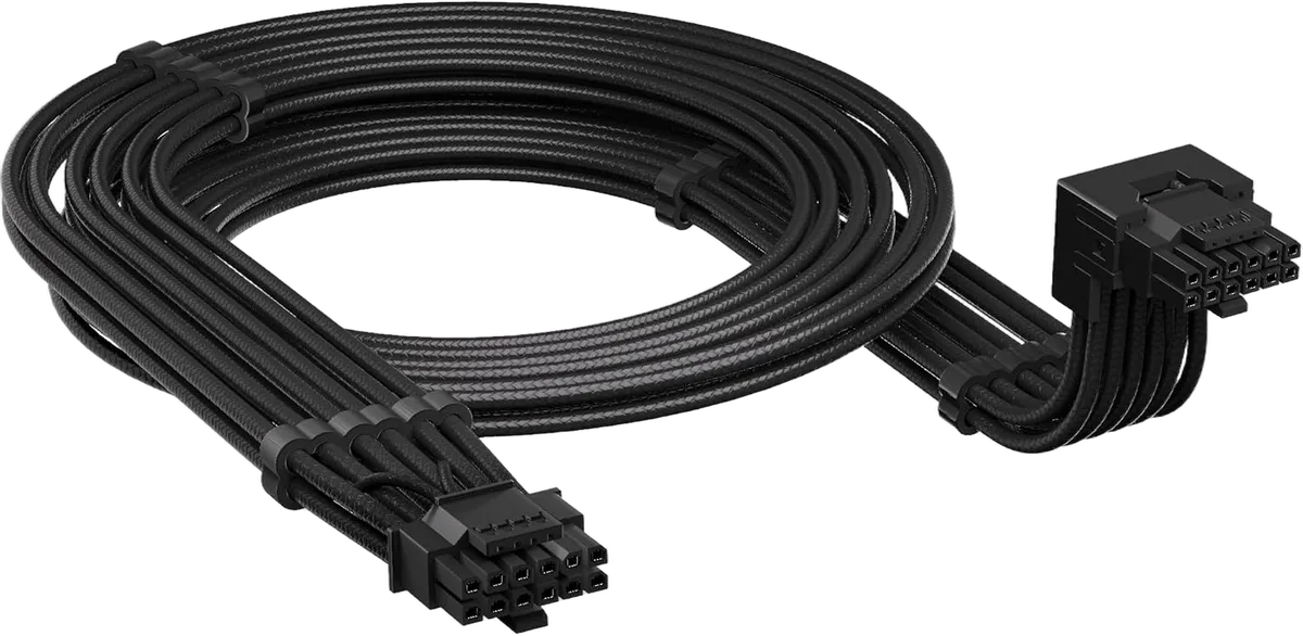 Corsair Câble 90° 12 V-2 x 6 style A, vue 1