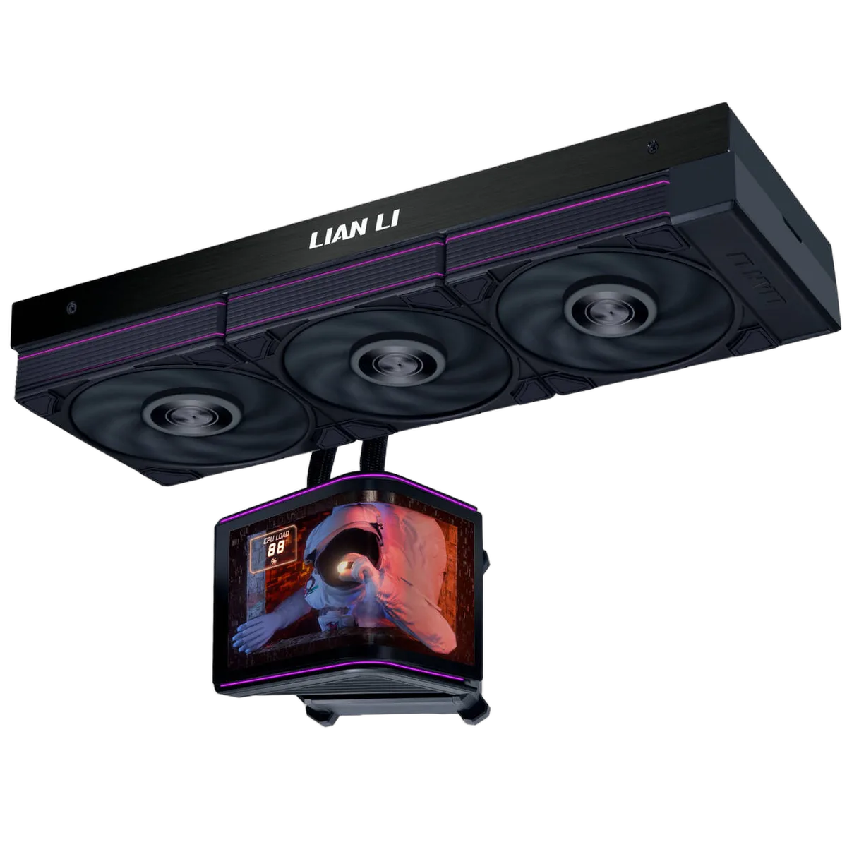 Lian-Li HydroShift II OLED Curved 360P28 noir — vue 1