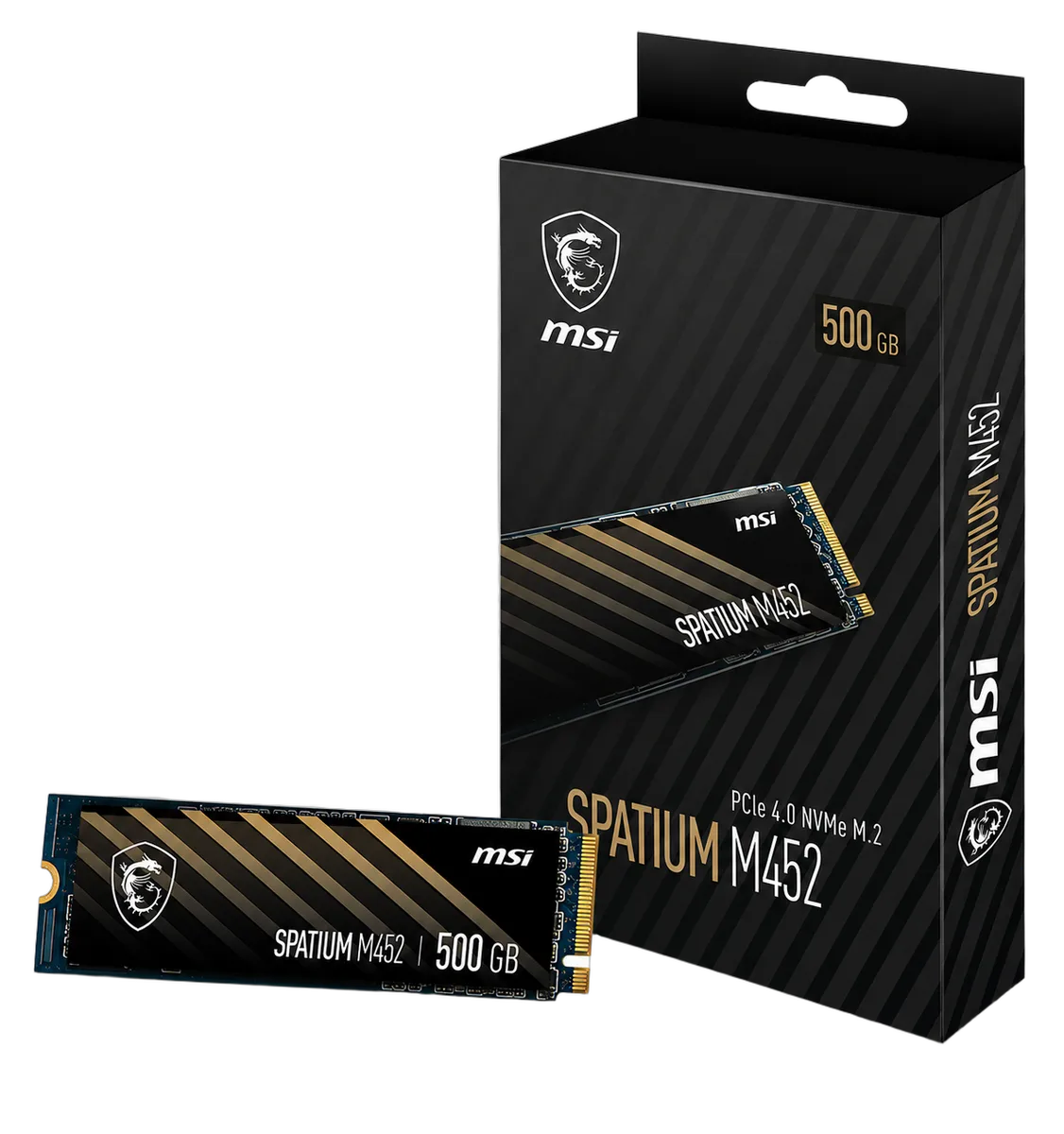 MSI Spatium M452 500Go NVMe M.2 — vue 1