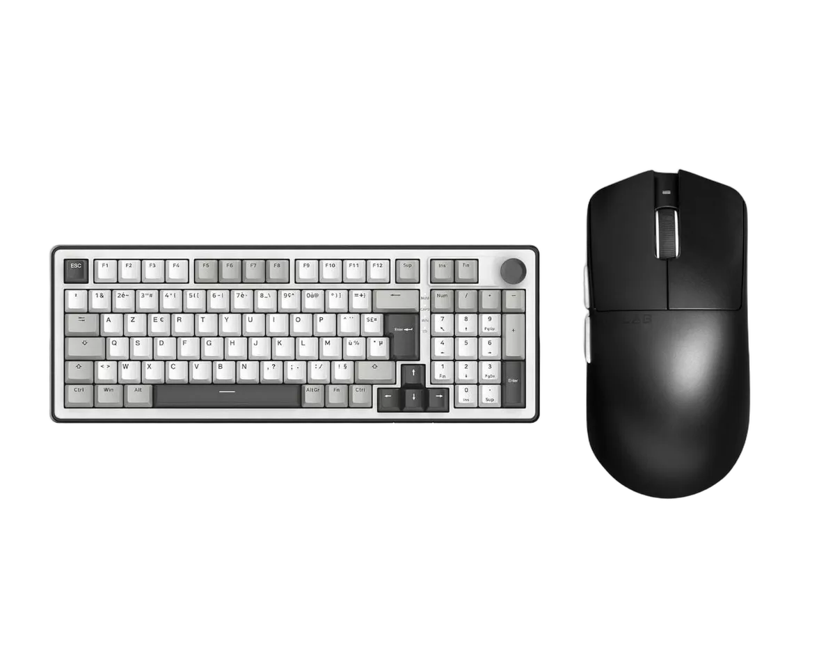 The G-LAB Keyz Elite 400 Blanc/Gris + Kult Elite M100 — vue 1