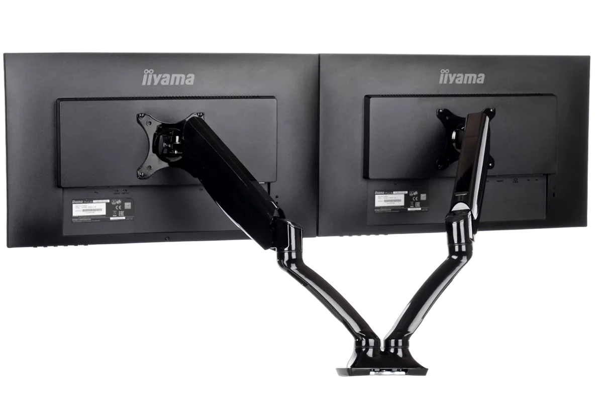 Iiyama 27" WOLED QHD 280Hz/USB-C 65W/G-SYNC + 27" QHD 200Hz IPS + Bras double — vue 9