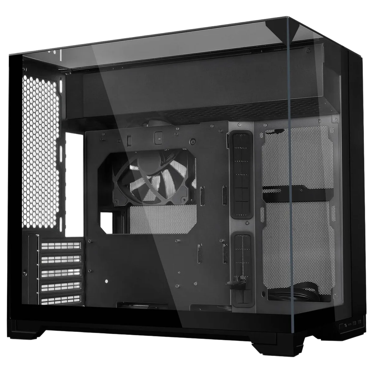 Lian-Li O11 VISION-M noir — vue 3