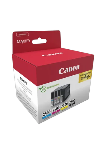 Canon Cartouche d'encre PGI-2500 - Pack de 4 couleurs