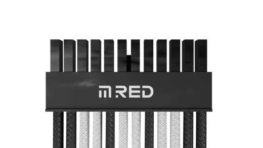 M.RED Kit extension 7 Câbles tressés Ultimate - Blanc Noir