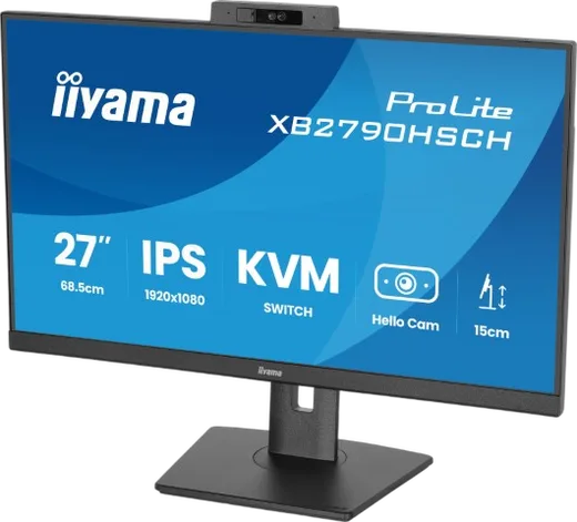 Iiyama Prolite XB2790HSCH-B1 - 27" FHD 120Hz Webcam USB-C 65W KVM