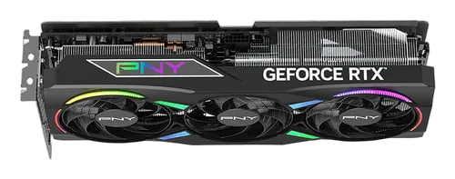 PNY RTX 5070Ti 16GB ARGB Overclocked Triple Fan — vue 6