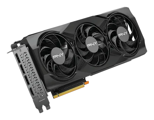 PNY RTX 5070 12GB Overclocked Triple Fan, vue 3