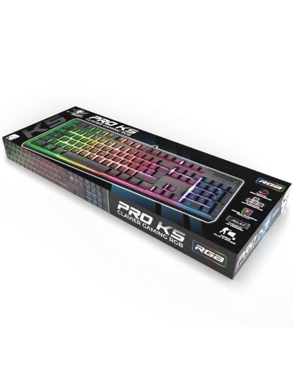 Spirit Of Gamer PRO K5 NEW - Full-Size - Semi-mécanique - Filaire - RGB - Noir