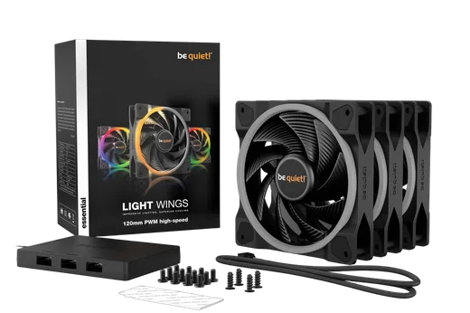 be quiet! Pack de 3 Light Wings 120mm PWM ARGB High Speed