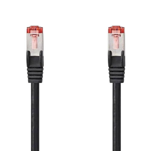 Nedis Cable RJ45 male/male - CAT6 S/FTP - Noir - 1m — vue 1
