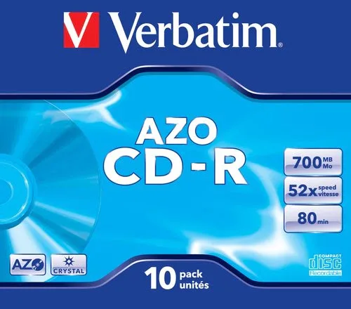 Verbatim CD-R/700MB 80Min 52x SupAZO JC 10pk