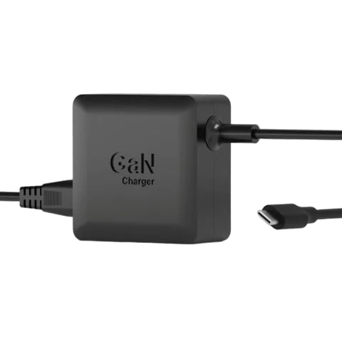 Port Alimentation GaN 65W pour DELL - 2 embouts - Noir
