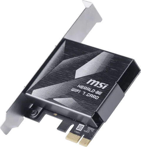 MSI Herald BE9400 WiFi 7 Carte PCIe — vue 1