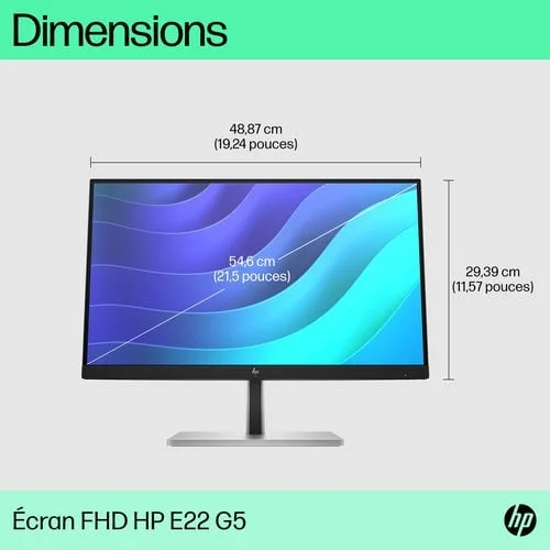 HP E-Series E22 G5 — vue 8