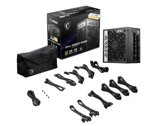 MSI MAG PANO M100R PZ Noir + MPG A1000GS + MAG CORELIQUID E360 — vue 9