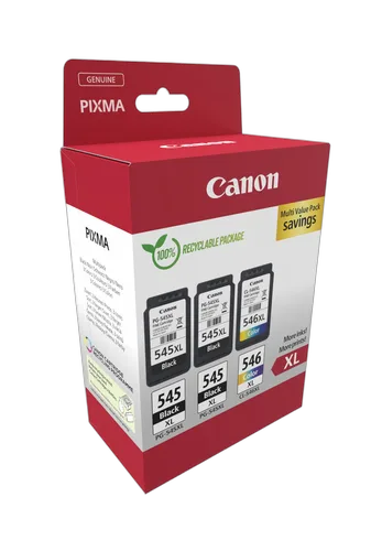 Canon Pack Noire*2 + Couleur - PG-545XLx2/CL-546XL MULTI