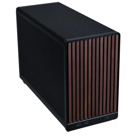 Lian-Li A3-mATX Wood Edition Noir - mT/SansAlim/mATX — vue 1