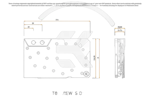 EK Water Blocks EK-Quantum Vector³ pour FE RTX 5090 - Plexi