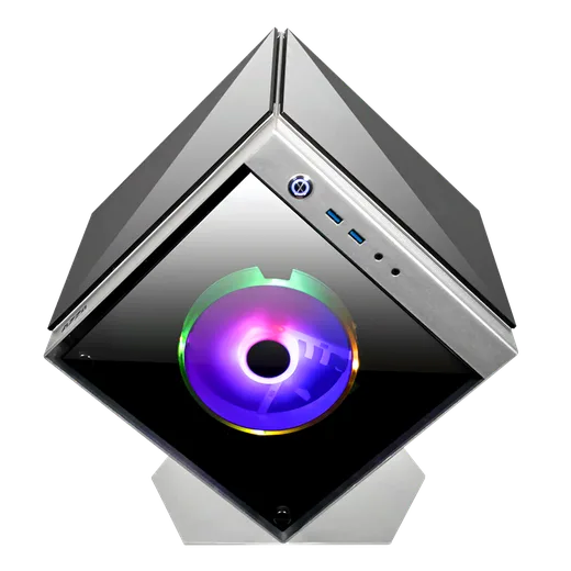 Azza Cube mini 805G silver - mT/Sans Alim/ITX-Seconde Vie