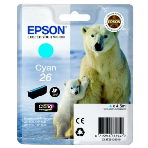 Epson Cartouche d'encre Cyan 26 — vue 1