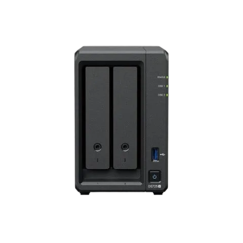 Synology DS725+ - 2 baies avec 2 disques de 6To HAT3300-6T — vue 2