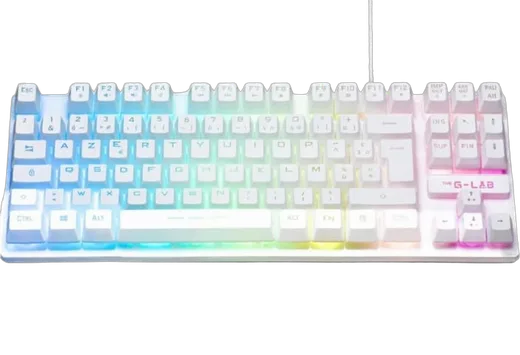 The G-LAB Keyz Caesium TKL - Membrane - Filaire - RGB - Blanc