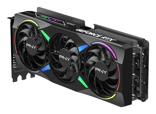 PNY RTX 5070Ti 16GB ARGB Overclocked Triple Fan — vue 5