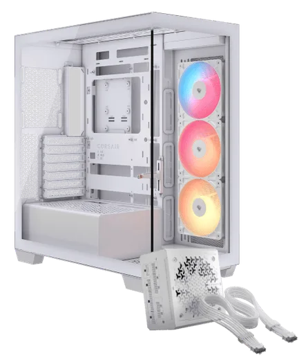 Corsair 3500X RS-R ARGB Blanc + RM1000e Blanc, vue 1