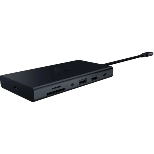 Razer USB-C Dock - Noir - 1xHDMI/RJ45/2xUSB-C/4xUSB-A/Audio Jack/Lecteur de cartes