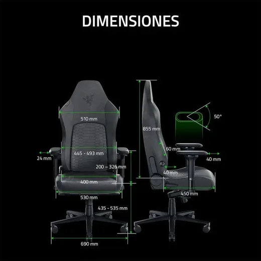 Razer Iskur V2 NewGen - Quartz