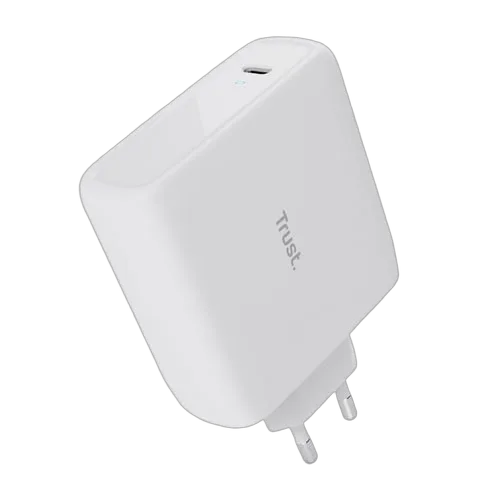 Trust Chargeur universel MAXO 100W - USB-C + Câble 2m USB-C - Blanc