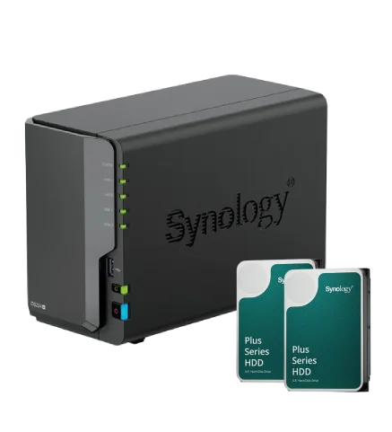 Synology DS224+ - 2 Baies avec 2 Disques de 8 To — vue 1