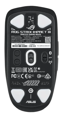 Asus ROG Strix Impact III - Sans-Fil - RGB - Noir