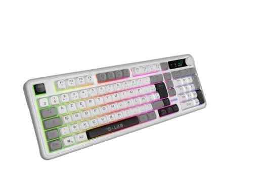 The G-LAB Keyz Caesium EX WL - Membrane - Sans fil - RGB - Blanc