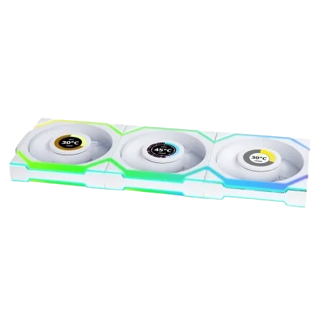 Lian-Li UNI FAN SL ARGB PWM Sans fil, 3-Pack 120mm - Blanc