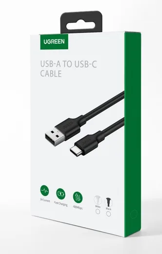 UGREEN Câble USB 2.0 vers USB-C - 1,5m - Noir