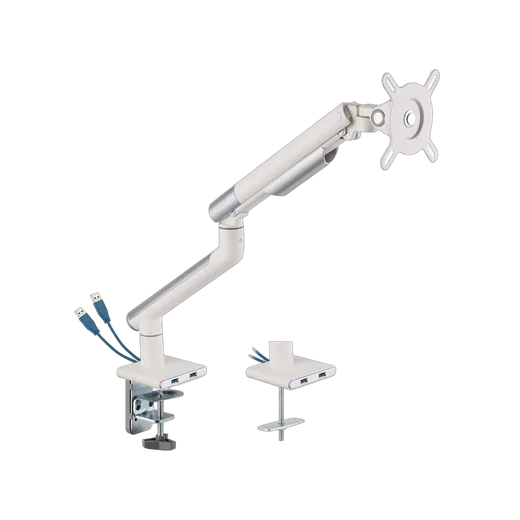 Kimex International Support de bureau Full Motion écran 17"- 32" Blanc VESA Max 100x100 Charge Max 9Kg