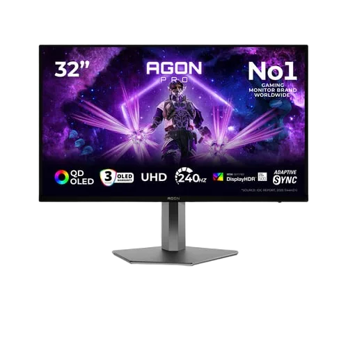 AOC AGON Pro AG326UZD2 - 31.5" OLED 4K 240Hz 0,03ms Pivot Adaptive Sync — vue 1