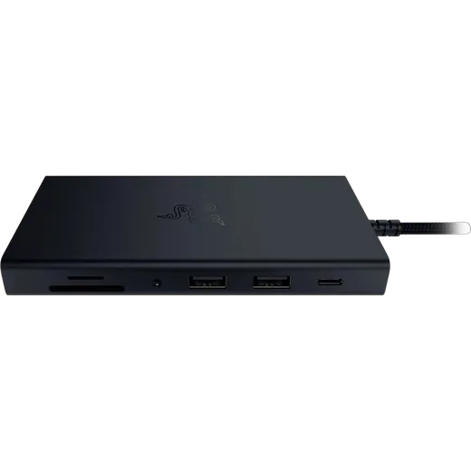 Razer USB-C Dock - Noir - 1xHDMI/RJ45/2xUSB-C/4xUSB-A/Audio Jack/Lecteur de cartes