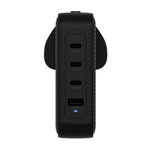 Targus Chargeur de voyage GaN 145W 3xUSB-C + USB-A - 4 ports - Noir