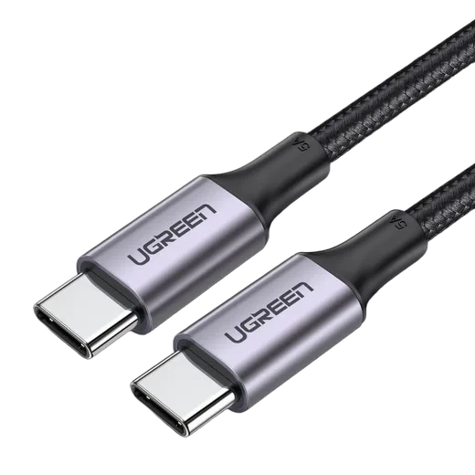 Câble USB-C vers USB-C/100W/Tressé/2m/Noir