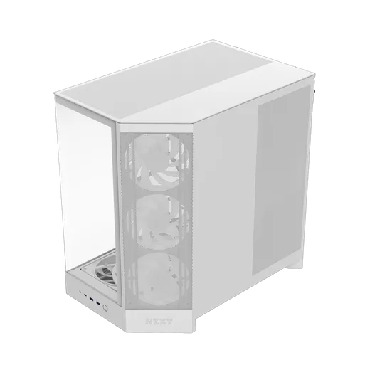 NZXT H9 Flow RGB+ Blanc - MT/Sans Alim/E-ATX