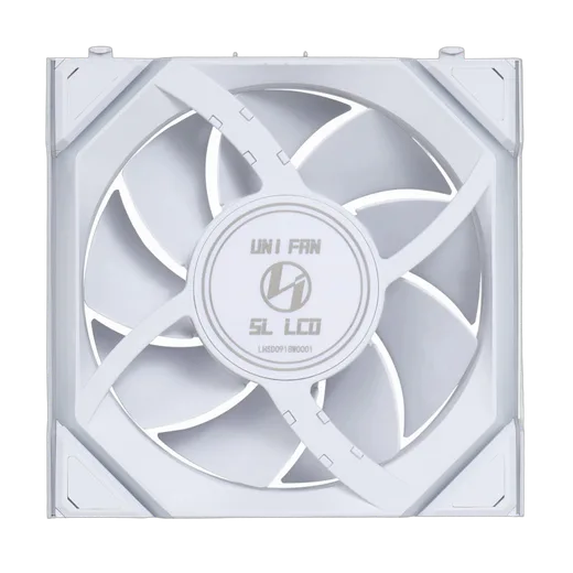 Lian-Li UNI FAN SL LCD ARGB PWM - Sans Fil 120mm - Blanc