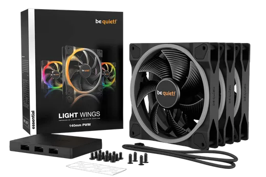 be quiet! Pack de 3 Light Wings 140mm PWM ARGB