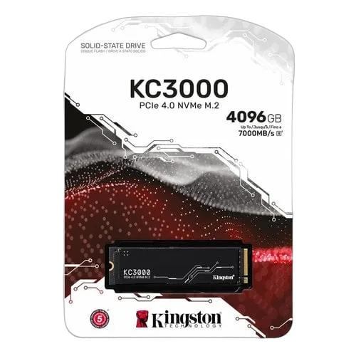 Kingston KC3000 4To M.2, vue 3