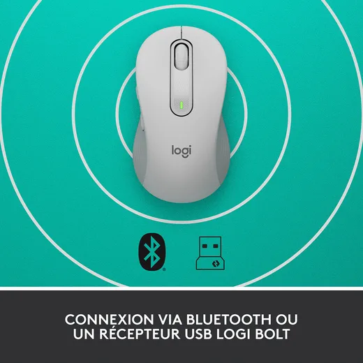 Logitech Signature M650 - Sans-Fil - Blanc