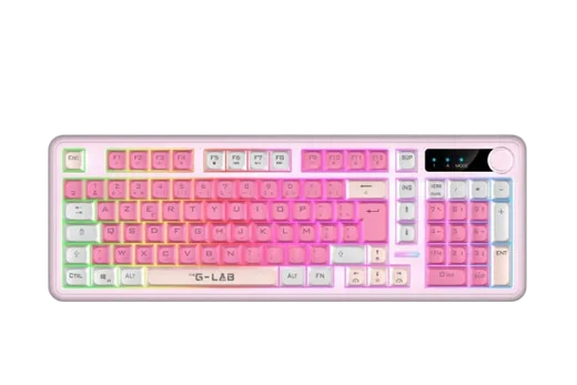 The G-LAB Keyz Caesium EX WL - Membrane - Sans fil - RGB - Rose, vue 1