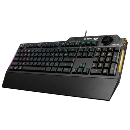 Asus TUF K1 - Membrane - Filaire - RGB - Noir