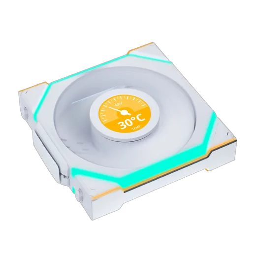 Lian-Li UNI FAN SL LCD ARGB PWM - Sans Fil 120mm - Blanc