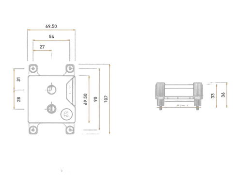 EK Water Blocks EK-Quantum Velocity³ 1700/1851/AM5 - Plexi